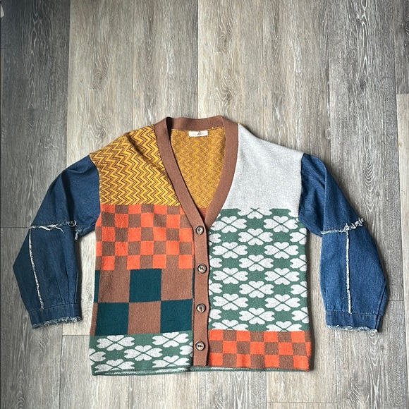 Ces Femme Sweaters - Ces Femme Multi Textile Cardigan